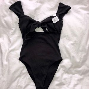 Out From Under Wanda Tie-Front Bodysuit